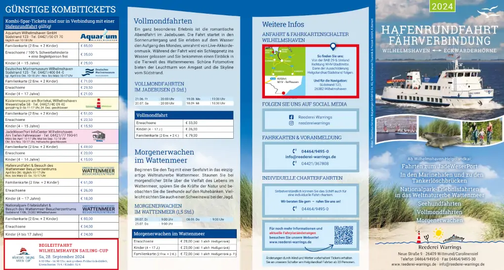 Flyer Reederei Warrings