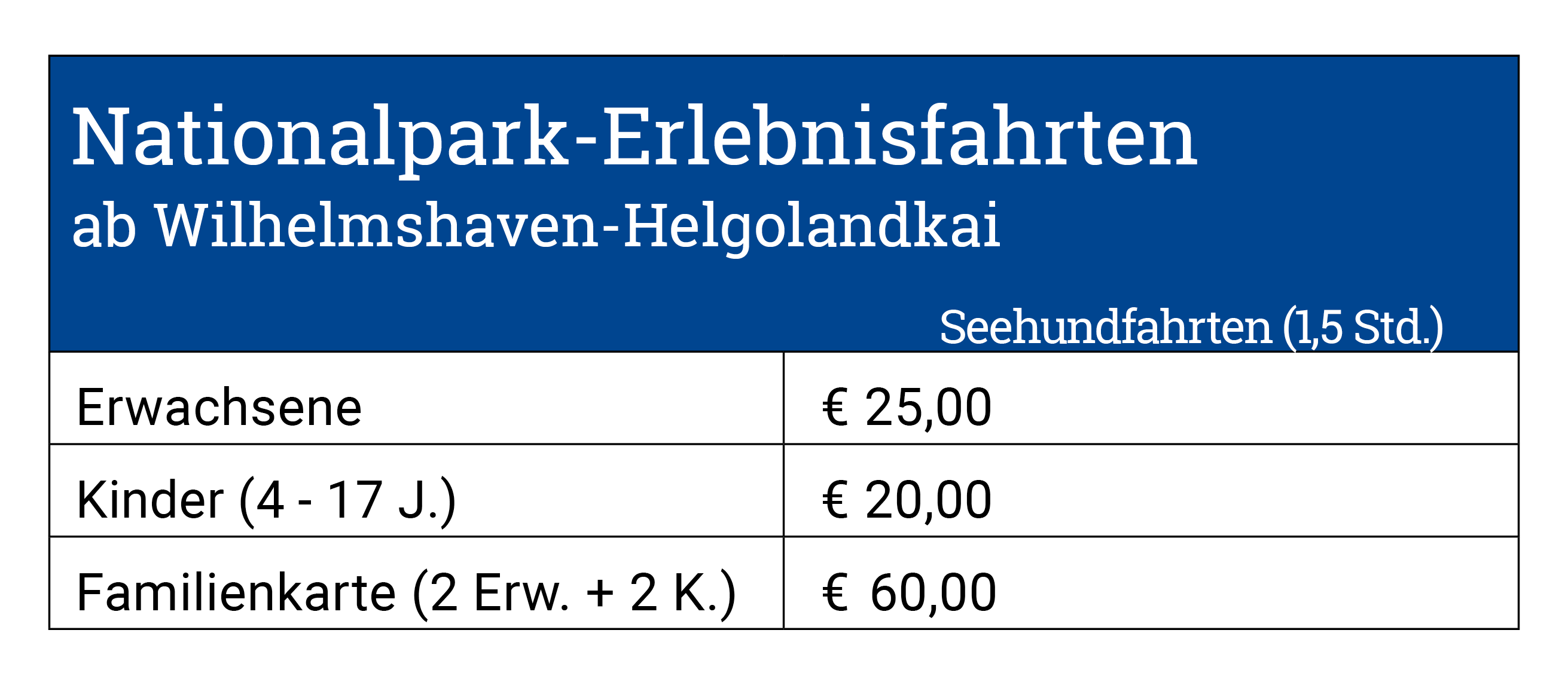 Reederei Warrings - Erlebnisfahrten